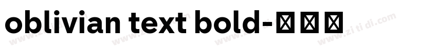 oblivian text bold字体转换